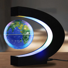 Magnetic Levitation Floating World Map Globe with C Shape Base, Floating Glob... Map & Globe price