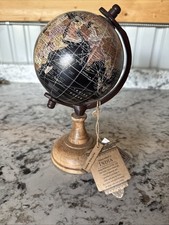 Desktop World Map Rotating Globe With Wooden Base 7" India Map & Globe price