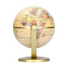Mini World Map Globe Desktop Rotating Earth Geography Globe English Edition N JJ Map & Globe price