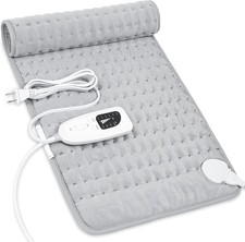 Electric Heating Pad For Back Pain & Cramps Relief 12"x24"6 Level Auto Shut Off Electric Blankets price