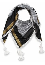 Heavy Scarf Men & Women Black fancy Scarf Polycotton Luxury Gift Unisex Scarf price