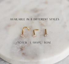 20g diamond Nose stud, nose ring, 1.5-3mm diamond nose pins, surgical steel nose Nose Stud price