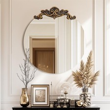 Large Vintage Mirror Baroque Antique Round Mirror for Wall Decor 24/28/32/36inch Framed Mirror price