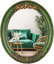 Oval Resin Vintage Mirror, Wall Mounted Decorative Mirror for Entryway Framed Mirror price