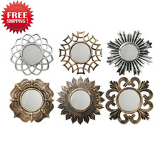 Round Antique-Style Framed Wall Mirrors Decorative Plastic Frames Glass Mirror Framed Mirror price