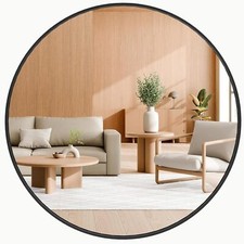 Black Round Wall Mirror Bathroom Mirrors Over Sink Circle Mirror for Bathroom Framed Mirror price
