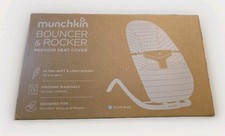 Munchkin Bouncer & Rocker Premium Seat Cover Replacement Slate Blue Washable (W1 Baby Bouncer Cover price