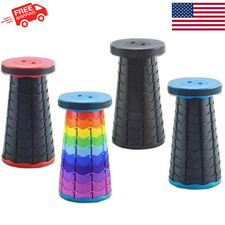 Folding Stool Portable Telescopic Chair Seat Camping Retractable Outdoor Fishing Folding Chair price