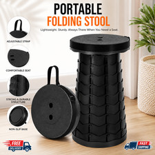 Folding Stool Portable Telescopic Chair Seat Camping Retractable Outdoor Fishing Folding Chair price