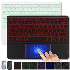 Rechargeable Backlit Bluetooth Touchpad Keyboard Mouse For Android IOS Tablet PC Tablet PC price