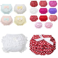 1/4Pack Baby Girls Ruffle Bloomer Diaper Cover Panties Shorts Summer Bottoms Baby Panties price