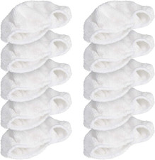 Navaris Microfibre Pads for Steam Cleaner - Set of 10 Replacement Cloths for Nav Carpet Washing Machines price