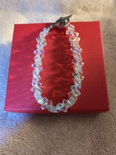 Swarovski Icicle .800 Silver Vintage Sparkling Bracelet Swarovski Bracelet price