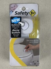 Safety 1st HS288 White Plastic OutSmart Decoy Button Toilet Seat Lock (#HS288) Baby Toilet Seat Lock price