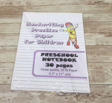 Preschool Notebook Page - Handwriting Practice Paper For Children - 30 Sheets Handwriting Notebook price