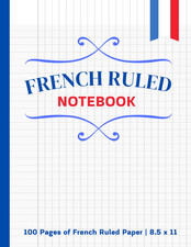 French Ruled Notebook: A Large French Ruled Paper Notebook for Handwriting and C Handwriting Notebook price