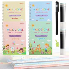 16Pcs Grooved Magic Practice Copybook Set Children's Handwriting Book Practice Handwriting Notebook price