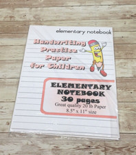 Elementary Notebook - Handwriting Practice Paper For Children - 30 Sheets Handwriting Notebook price
