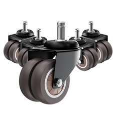 2 Inch Office Chair Wheels (Set of 5), Heavy Duty Grey Rubber Chair Casters Repl Office Chair price