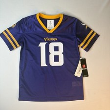NFL Minnesota Vikings Justin Jefferson Boys' Short Sleeve Jersey Size Small 6/7 Boys' Jersey price