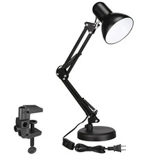 Metal Swing Arm Desk Lamp, Multi-Joint, Adjustable Arm, Black Finish Multi Work Desk price