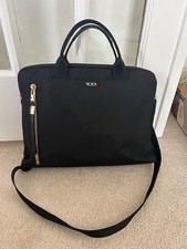 Tumi Women’s Black Gold Nylon Laptop Briefcase Bag, Excellent Condition Women's Briefcase price