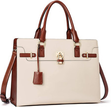 Chic 15.6" Leather Laptop Briefcase for Women - Vintage Business Bag Women's Briefcase price