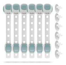 Baby Proofing Child Safety Strap Locks + Child Proof Outlet Covers (6+6 Pack) Outlet Safety Lock price