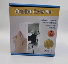 Wappa Baby Double Lock Safety Outlet Cover Box 2 Pack With Switch Plate Covers Outlet Safety Lock price