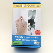 Baby Safety Outlet Cover Box with Double Lock and Extra Space Outlet Safety Lock price