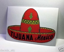 Tijuana Mexico Vintage Style Travel Decal / Vinyl Sticker, Luggage Label Label price