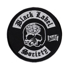 Black Label Society Patch Skull Embroidered Sew On Band White Logo Heavy Metal Label price