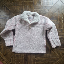 Blue Star Clothing Company Pink Fleece Pullover Jacket Size Large Girls' Jacket price