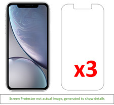 3x iPhone XR Screen Protector w/ cloth Mobile Phone Screen Protector price