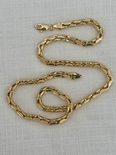 21 1/2 Inch Necklace Yellow Gold Chain Link Marked Italy 750 (please Read Descr) Gold Necklace price