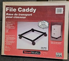 File Caddy for 14" 18 inch Deep Cabinet SteelWorks Model 170 Rolling Wheels USA Metal Filing Cabinet price