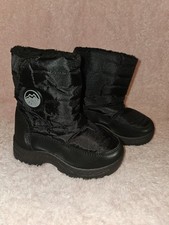 Boys Toddler Black Winter Snow Boots Insulated Cold Weather Size 8 Boys' Booties price