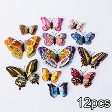 12pcs/Set 3D Butterfly Wall Stickers DIY Home Office Room PVC Art Decorative Kit Youth Room Set price