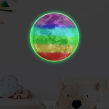 Glow Wall Stickers Moon Planet Set for Room Living Room 30x30cm 20x20cm Youth Room Set price