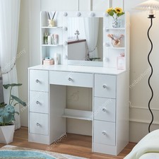 10 Light Bulbs LED Mirror For Bedroom Makeup Vanity Dresser Table Desk US Ship Youth Room Set price