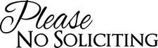Please No Soliciting Door Vinyl Decal Front Door Decal Sticker Decor Many colors Baby Door Ornament price