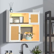 Bathroom Cabinet Wall Mounted with Light Floating Shelves for Home Decor White Bathroom Cabinet / Furniture price
