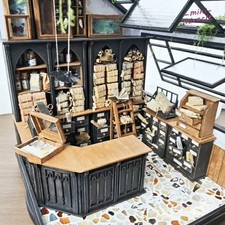 1:12 Unfinished Dollhouse Miniatures Magician Cabinet Bookcase  Furniture Bathroom Cabinet / Furniture price