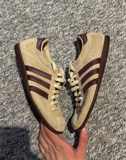 Vintage 2003 Adidas Rekord Beige Brown Suede Terrace Sneakers Shoes US 6.5 UK 5 Men's Classic Shoes price