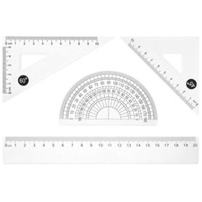 Geometric Ruler Set Drafting Tool Math Measuring Drawing Stationery Measuring-Drawing Set price