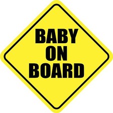 BABY ON BOARD STICKER DECAL MADE IN USA 5.8 x 5.8 inches Baby on Board price