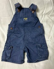 18 month Oshkosh B-gosh Denim Navy Overall Shorts with cargo pockets Baby Overalls price
