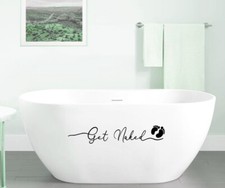 BERRYZILLA Get Naked Decal for Bathroom Door Wall Mirror Shower Bathtub Sticker Bathroom / Shower Cabin Sticker price