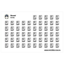 Bathroom Planner Stickers – Shower Organizer & Cleaning Reminder Labels Bathroom / Shower Cabin Sticker price