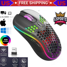 Wireless Mouse Gaming Rechargeable Optical Mouse Cordless 7 Color LED Backlit PC Gaming Mouse price
